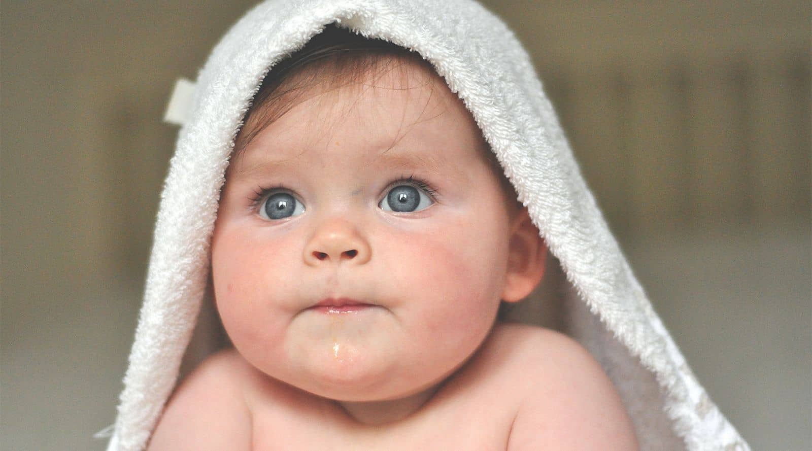 baby in a bath towel